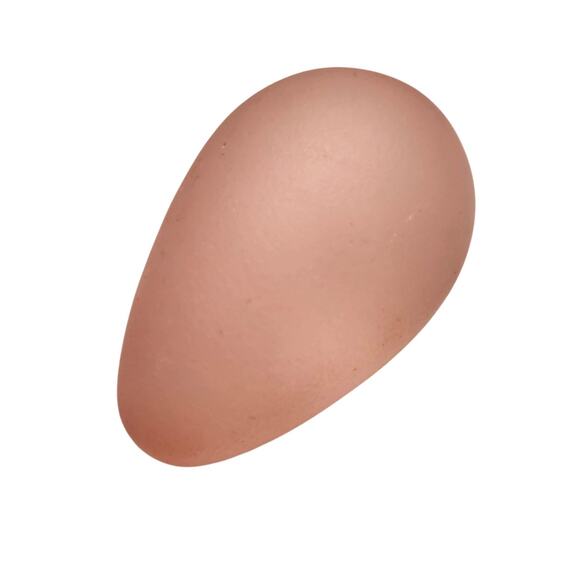 Vintage Stone Or Crystal Egg Shaped Pink Paper Weight - Picture 4 of 6